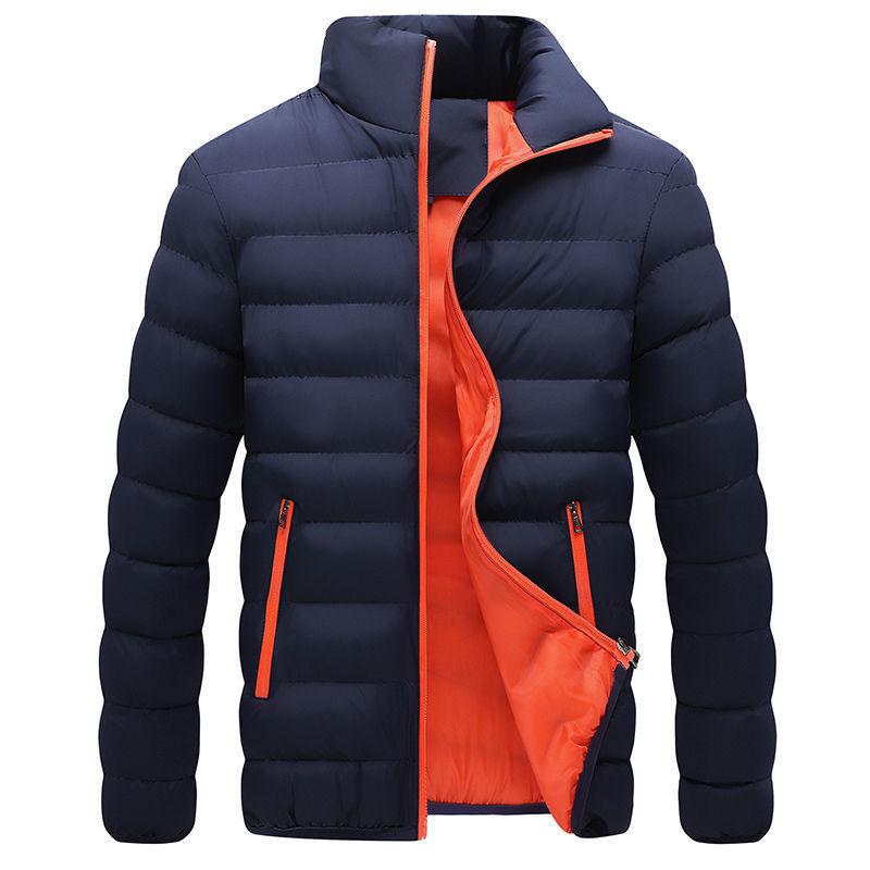 ダウン ジャケット コントラストカラー 中綿ブルゾン Down jacket Size L〜5XL |  | 02