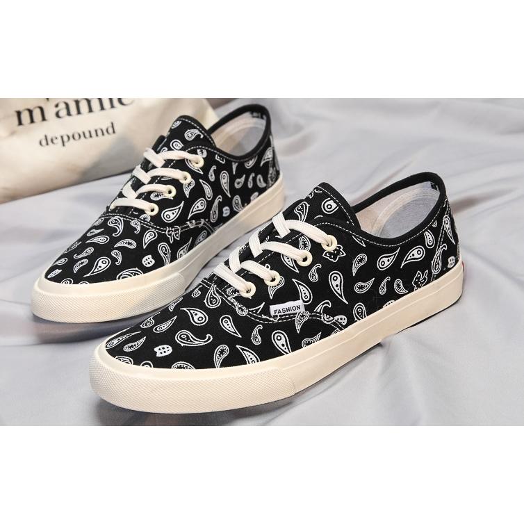 バンダナ柄 スニーカー スリッポン プリムソール Paisley bandana patter Sneakers シューズ | ROTHCO | 01