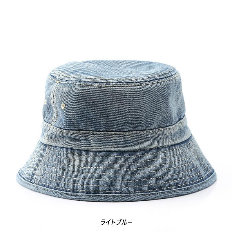 デニム バケット ハット ヴィンテージウオッシュ Denim Bucket Hat (4色) |  | 01
