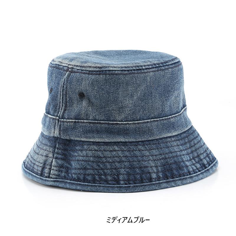 デニム バケット ハット ヴィンテージウオッシュ Denim Bucket Hat (4色) |  | 02