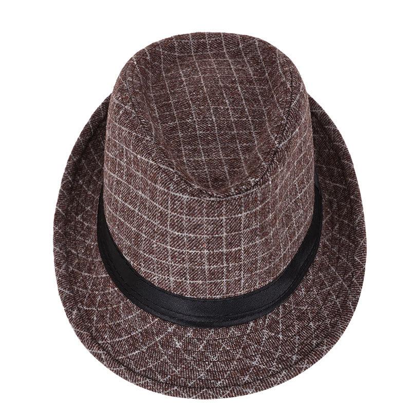 フェドーラ 中折れハット ソフト帽 格子柄 (4色)soft hat |  | 08