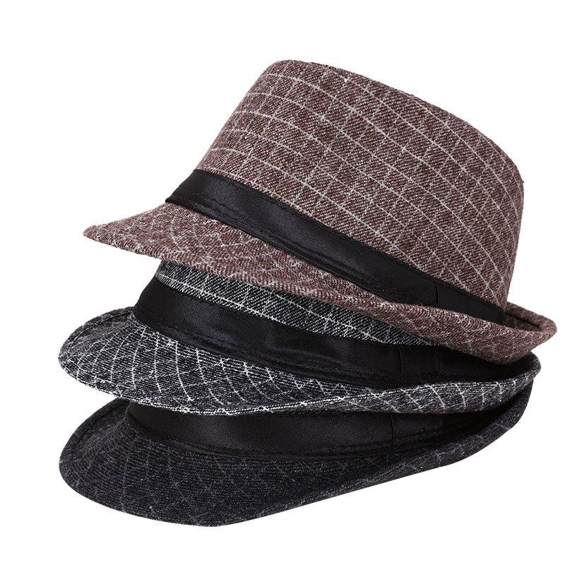 フェドーラ 中折れハット ソフト帽 格子柄 (4色)soft hat |  | 09