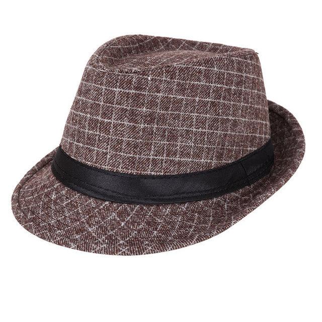 フェドーラ 中折れハット ソフト帽 格子柄 (4色)soft hat |  | 07