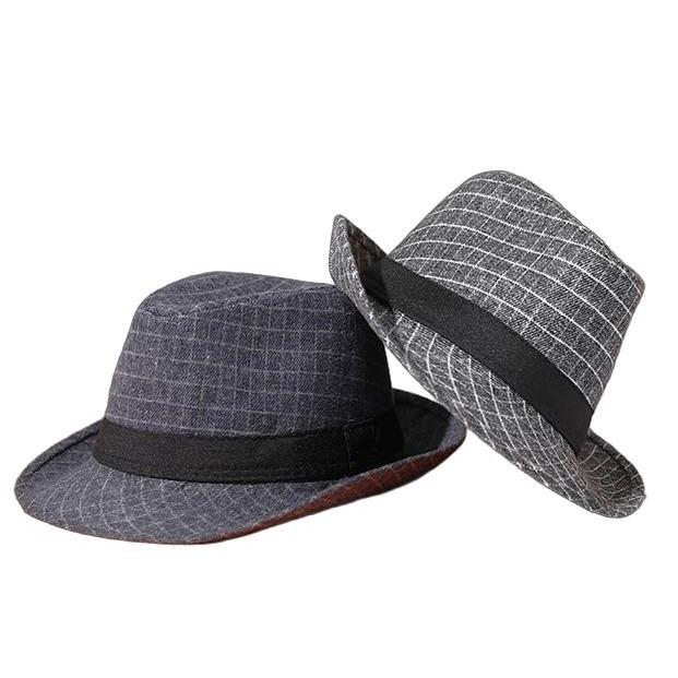 フェドーラ 中折れハット ソフト帽 格子柄 (4色)soft hat |  | 10