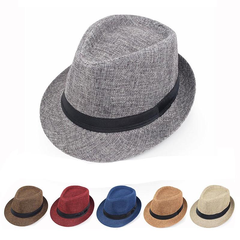 フェドーラ帽 中折れハット ソフト帽 ストローハット (9色)soft hat