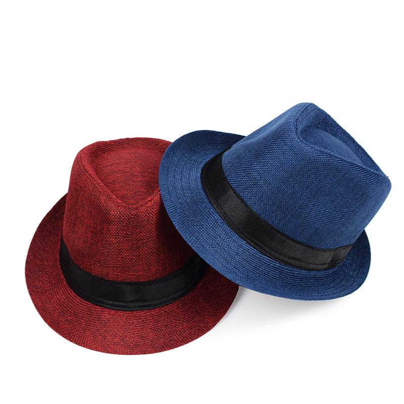 フェドーラ帽 中折れハット ソフト帽 ストローハット (9色)soft hat