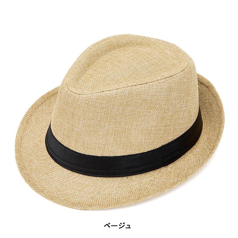 フェドーラ帽 中折れハット ソフト帽 ストローハット (9色)soft hat