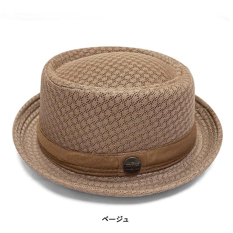 メッシュ ポークパイ ハット サマーハット (10色) PORK PIE HAT |  | 03