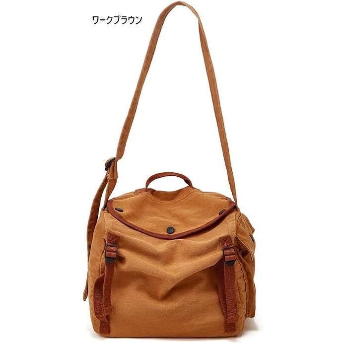 キャンバス ミリタリー ショルダーバッグ 帆布 スクエア―型 Canvas Bag【送料無料！】 |  | 03
