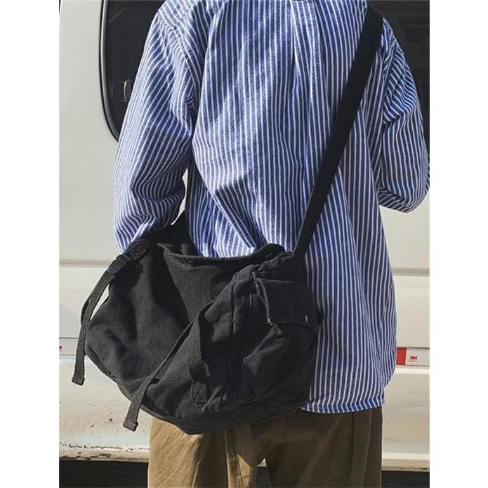 キャンバス ミリタリー ショルダーバッグ 帆布 スクエア―型 Canvas Bag【送料無料！】 |  | 14