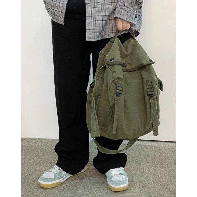 キャンバス ミリタリー ショルダーバッグ 帆布 スクエア―型 Canvas Bag【送料無料！】 |  | 13