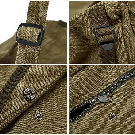 キャンバス ミリタリー ショルダーバッグ 帆布 スクエア―型 Canvas Bag【送料無料！】 |  | 10