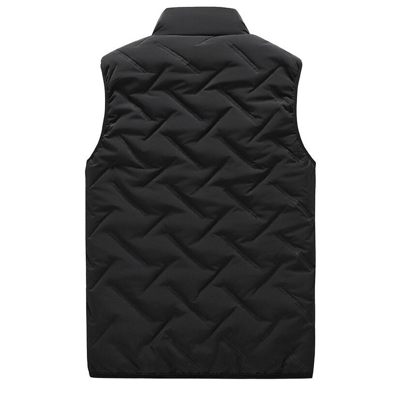 無地 ダウン ベスト 成形模様　Down Vest 中綿ベスト Size L〜3XL【送料無料】 |  | 02