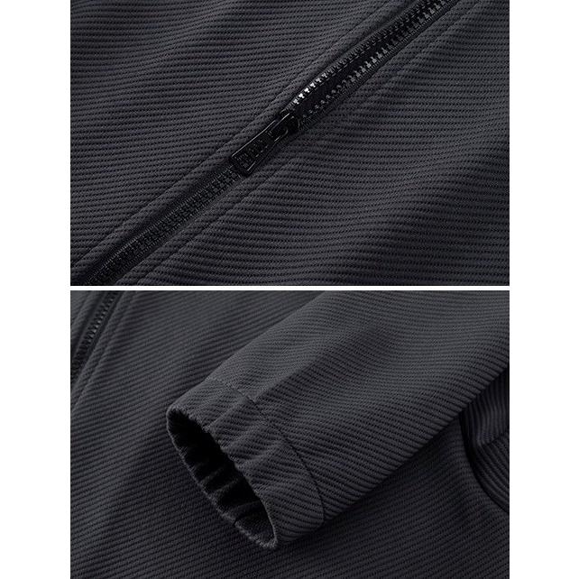 カジュアル ストレッチ フルジップ フードパーカー Hooded Sweat |  | 02