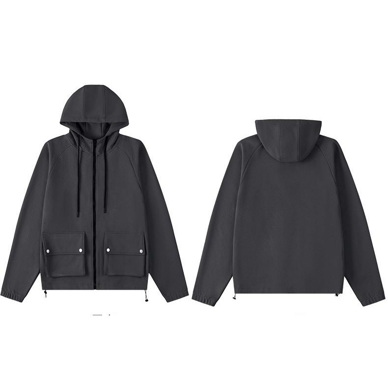 カジュアル ストレッチ フルジップ フードパーカー Hooded Sweat |  | 01