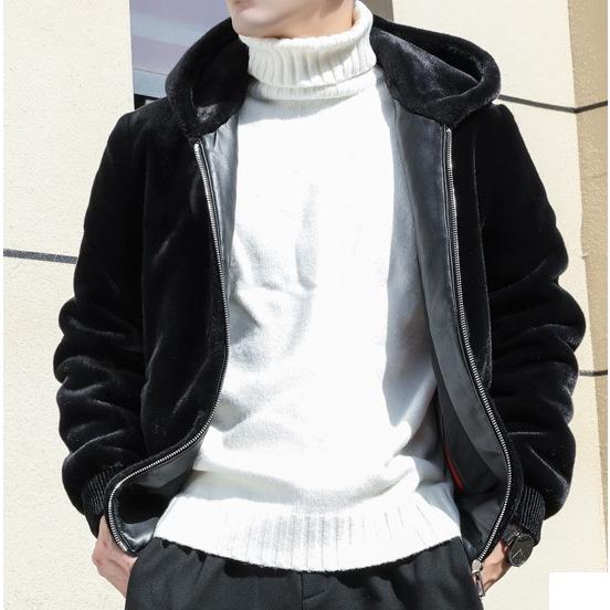 フェイクファー フード ジャケット フーデットパーカー Size L〜3XL |  | 01