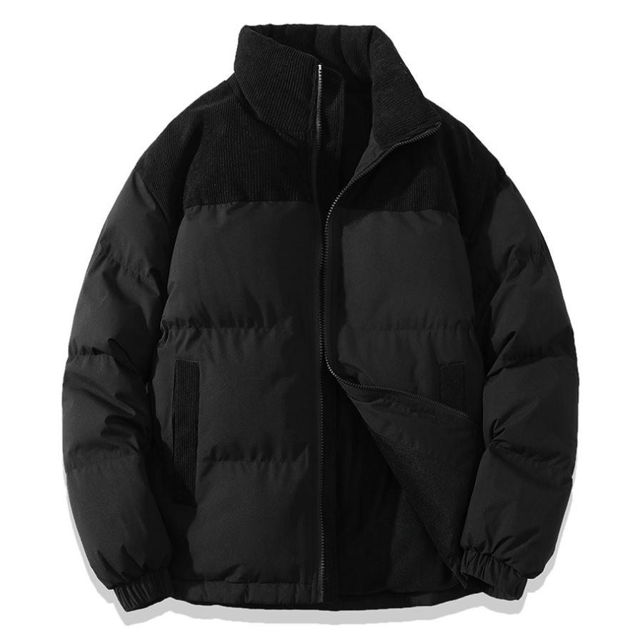 切り替え ダウン ジャケット ツートンカラー 中綿ブルゾン Down jacket Size L〜2XL |  | 03