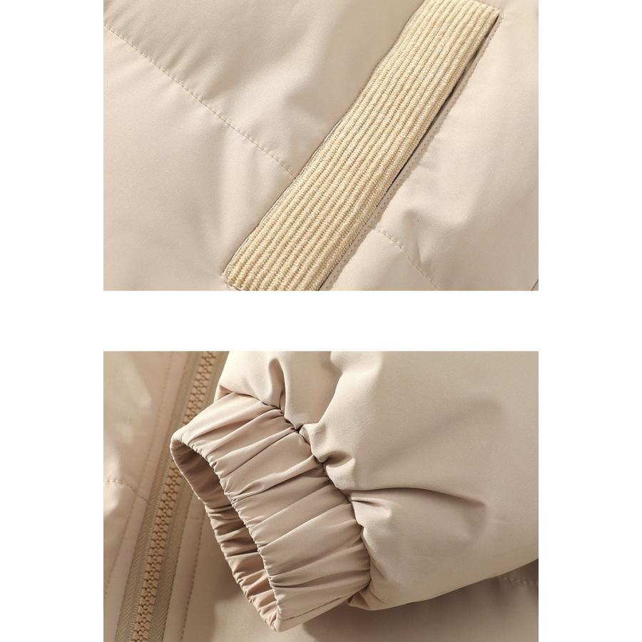 切り替え ダウン ジャケット ツートンカラー 中綿ブルゾン Down jacket Size L〜2XL |  | 06