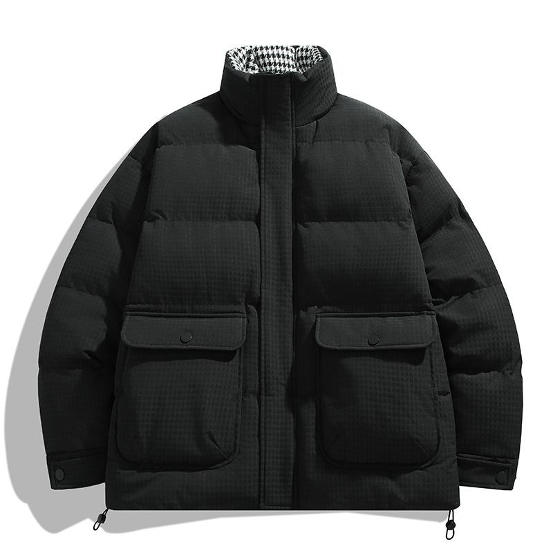 ダウン ジャケット 無地格子柄 中綿ブルゾン Down jacket Size L〜2XL |  | 03