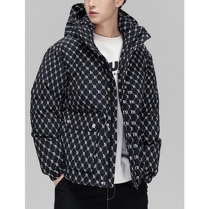 モノグラム柄 ダウン フード ジャケット 総柄 中綿ブルゾン monogram pattern Down jacket Size L〜3XL |  | 04