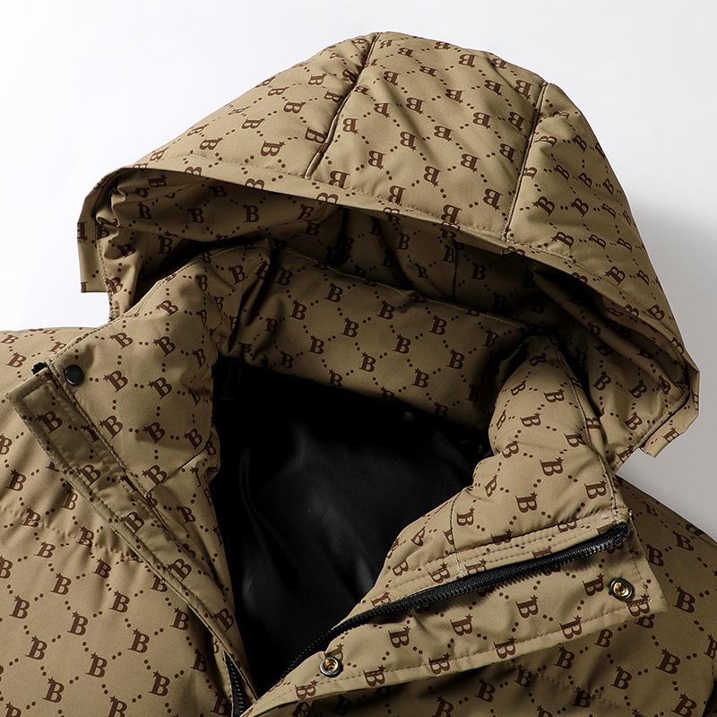 モノグラム柄 ダウン フード ジャケット 総柄 中綿ブルゾン monogram pattern Down jacket Size L〜3XL |  | 10