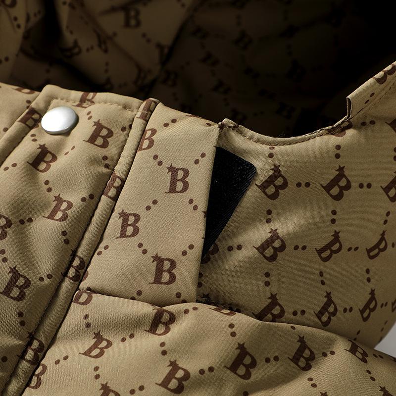 モノグラム柄 ダウン フード ジャケット 総柄 中綿ブルゾン monogram pattern Down jacket Size L〜3XL |  | 08