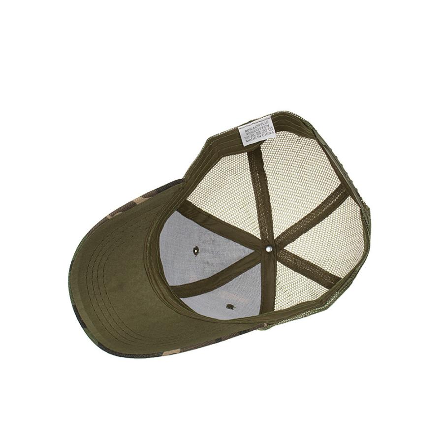 【送料無料】 迷彩 カモフラージュ メッシュキャップ camo mesh cap スナップバック (3色) |  | 09