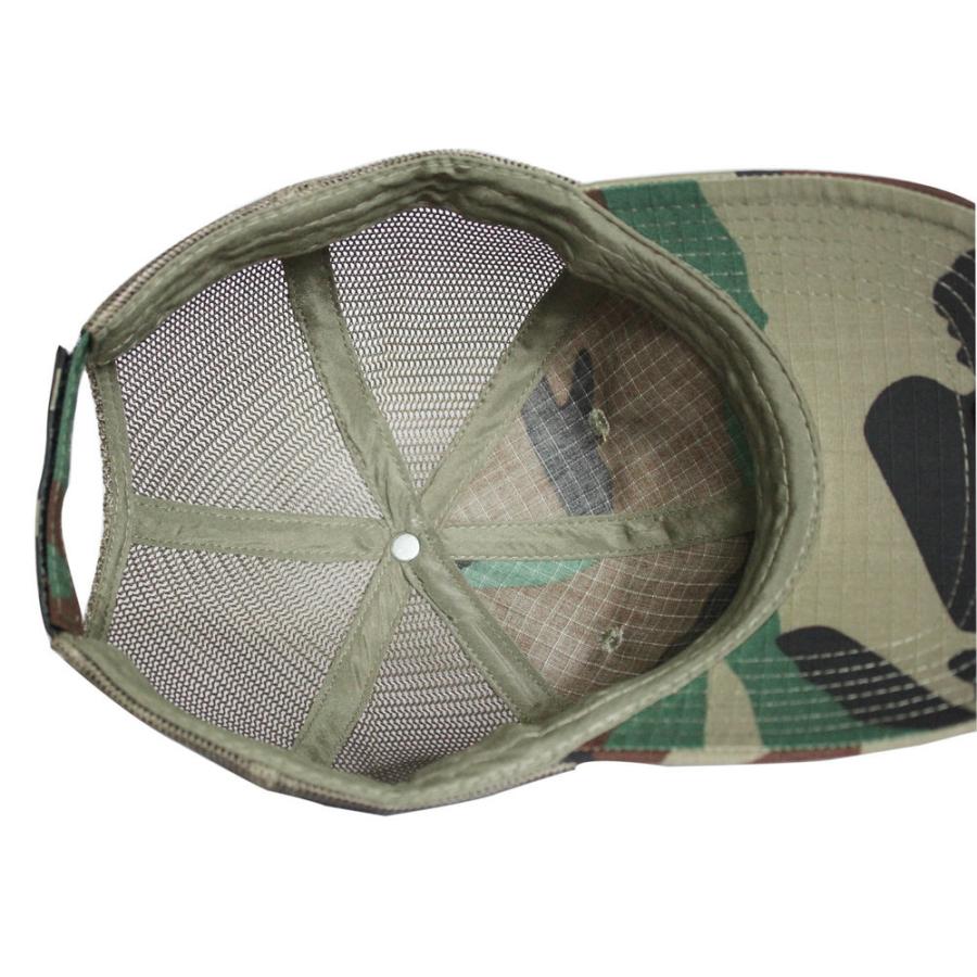 迷彩 カモフラージュ リップストップ メッシュキャップ camo mesh cap