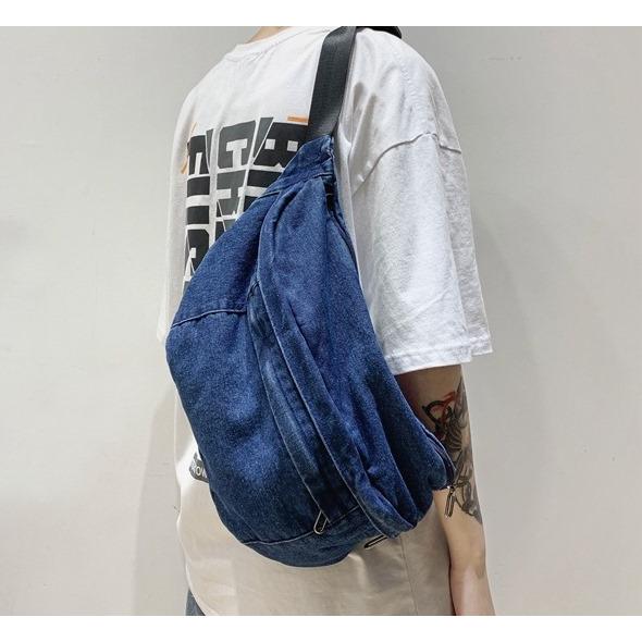 デニム ヴィンテージ ウエスト バック サコッシュ 大容量 waist pack waist bag（2色） |  | 03