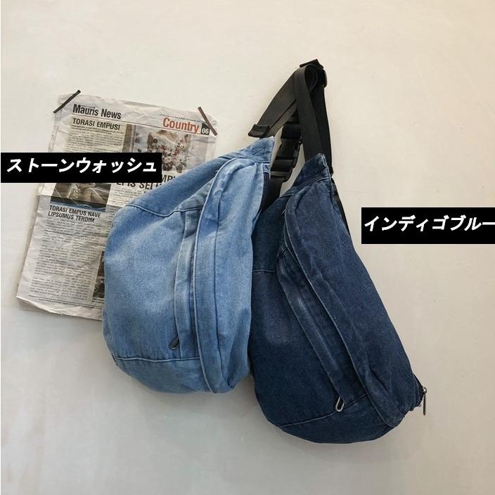 デニム ヴィンテージ ウエスト バック サコッシュ 大容量 waist pack waist bag（2色） |  | 05