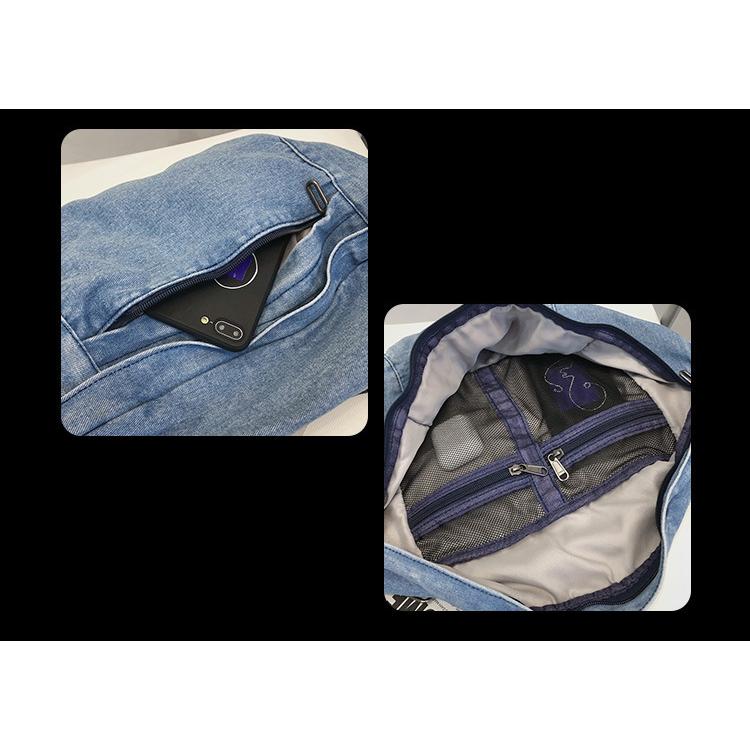デニム ヴィンテージ ウエスト バック サコッシュ 大容量 waist pack waist bag（2色） |  | 07