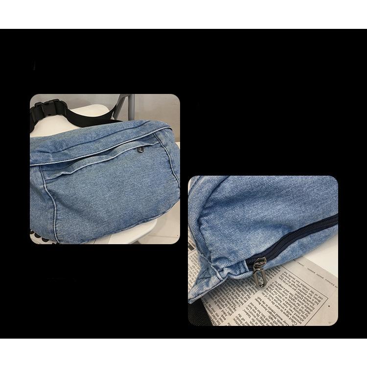 デニム ヴィンテージ ウエスト バック サコッシュ 大容量 waist pack waist bag（2色） |  | 08