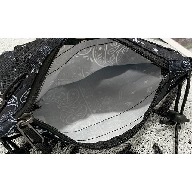 バンダナ柄 ショルダー ポーチ ペイズリー ミニショルダー : the