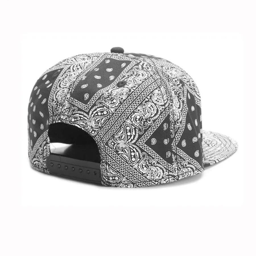 ロサンゼル LA バンダナ柄 スナップバック ペイズリー キャップ フラットバイザー Bandana Snapback CAP |  | 02