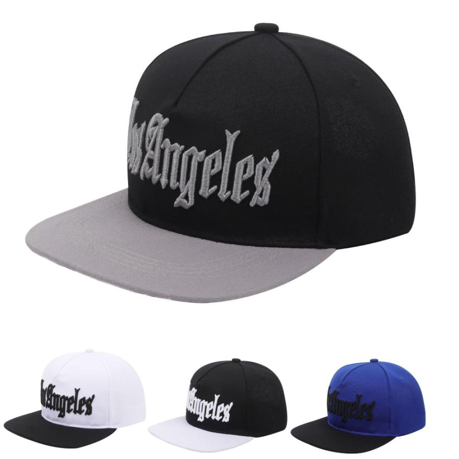 ロサンゼルス 刺繍 スナップバック フラットビル キャップ Los Angeles Snapback CAP (4色) | 