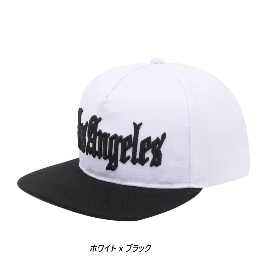 ロサンゼルス 刺繍 スナップバック フラットビル キャップ Los Angeles Snapback CAP (4色) |  | 03