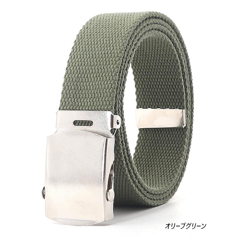 ガチャ ベルト キャンバス 無地 G.I ベルト 帆布 (５色) solid Web Belt |  | 02