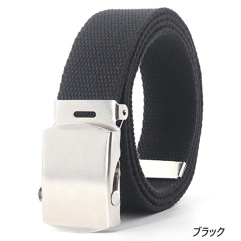 ガチャ ベルト キャンバス 無地 G.I ベルト 帆布 (５色) solid Web Belt |  | 01