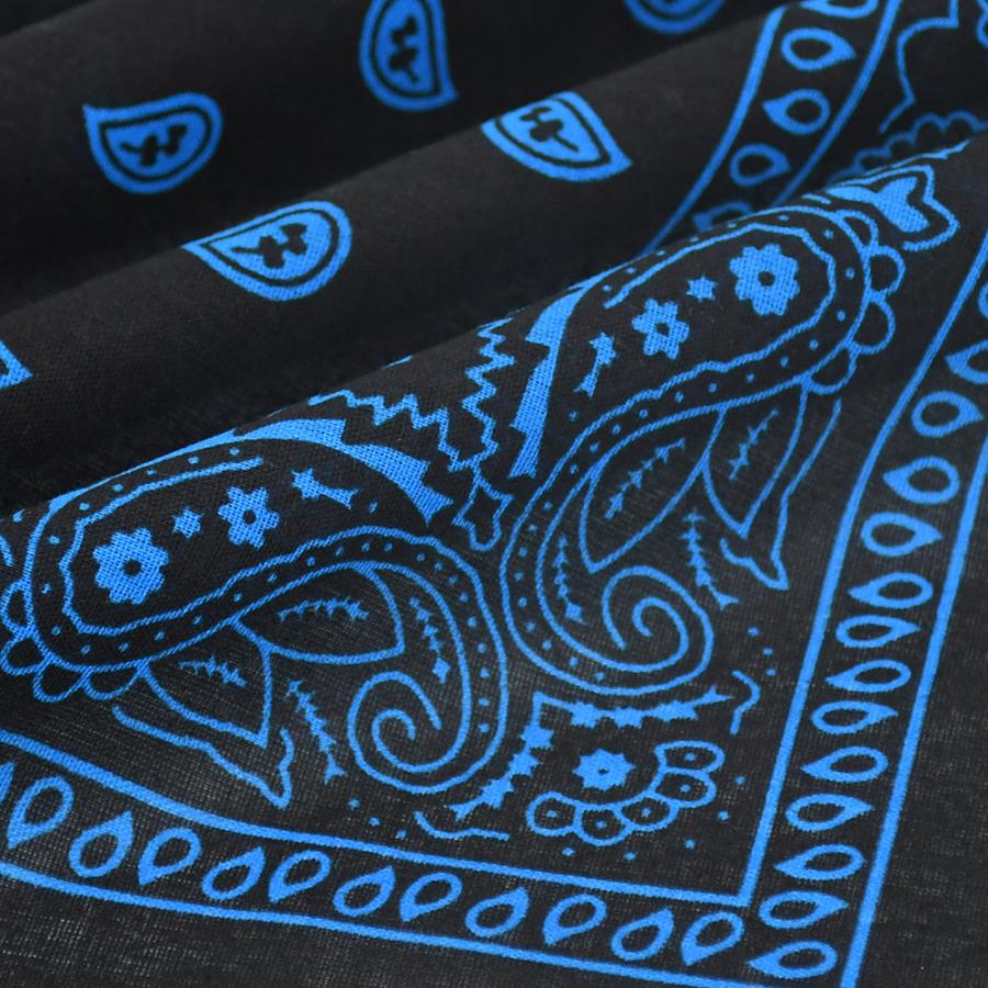 コントラストカラー バンダナ ペイズリー 柄（レギュラーサイズ 普通サイズ） Paisley Bandana - 55x55 |  | 10