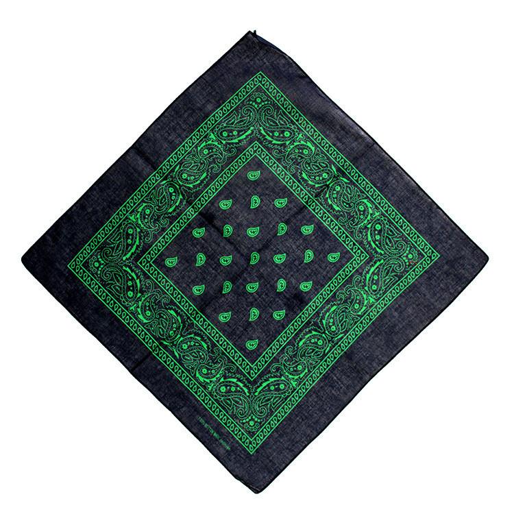 コントラストカラー バンダナ ペイズリー 柄（レギュラーサイズ 普通サイズ） Paisley Bandana - 55x55 |  | 09