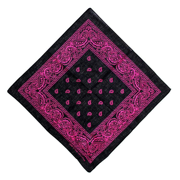 コントラストカラー バンダナ ペイズリー 柄（レギュラーサイズ 普通サイズ） Paisley Bandana - 55x55 |  | 08