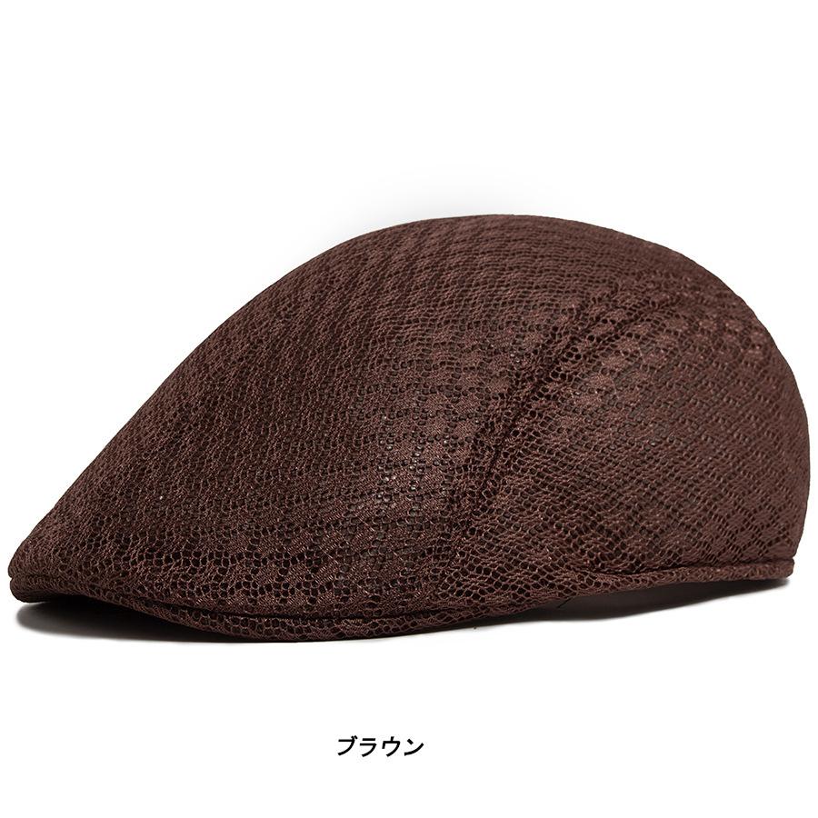 メッシュ ハンチング 帽 (8色) サマーハンチングキャップ : the
