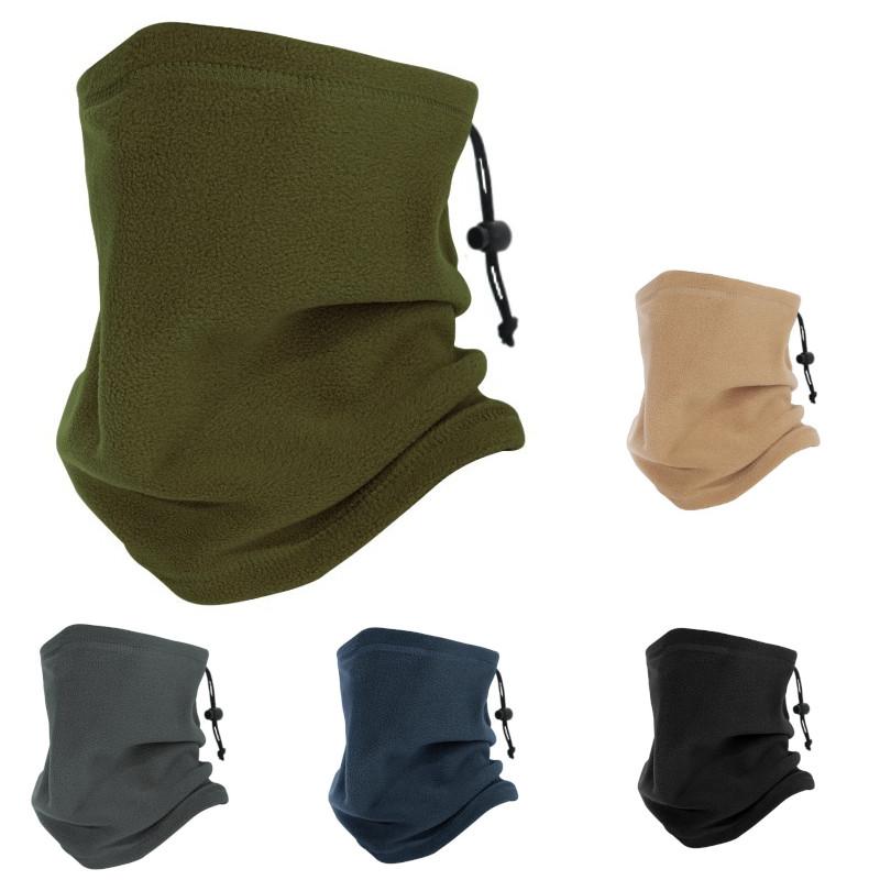 ポーラ フリース ネックウォーマー Polar Fleece Neck Warmer (5色）ドローコード付き | 