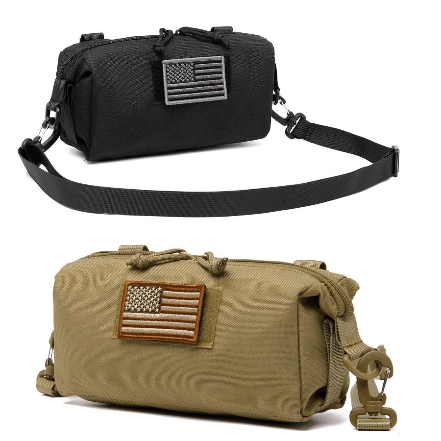 タクティカル ミリタリー ショルダー ポーチ モール対応 Molle Shoulder バッグ :（2色） | 