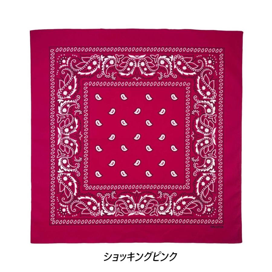 【送料無料】 ラージ サイズ バンダナ ペイズリー柄（大判）68×68センチ Trainmen Paisley Bandana Big 27 X 27 ジャンボバンダナ (15色）大きいバンダナ |  | 10