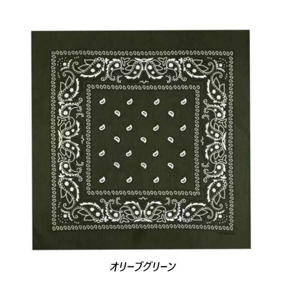 【送料無料】 ラージ サイズ バンダナ ペイズリー柄（大判）68×68センチ Trainmen Paisley Bandana Big 27 X 27 ジャンボバンダナ (15色）大きいバンダナ |  | 13