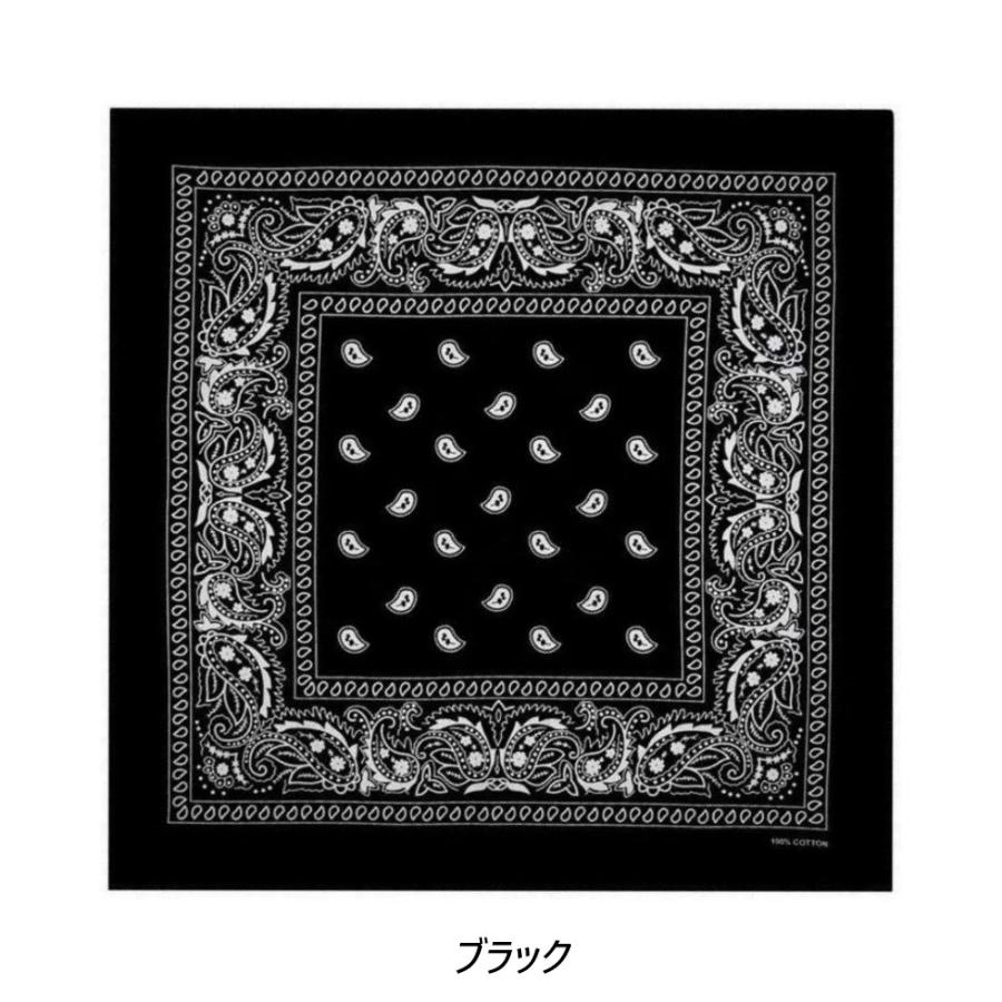 【送料無料】 ラージ サイズ バンダナ ペイズリー柄（大判）68×68センチ Trainmen Paisley Bandana Big 27 X 27 ジャンボバンダナ (15色）大きいバンダナ |  | 01