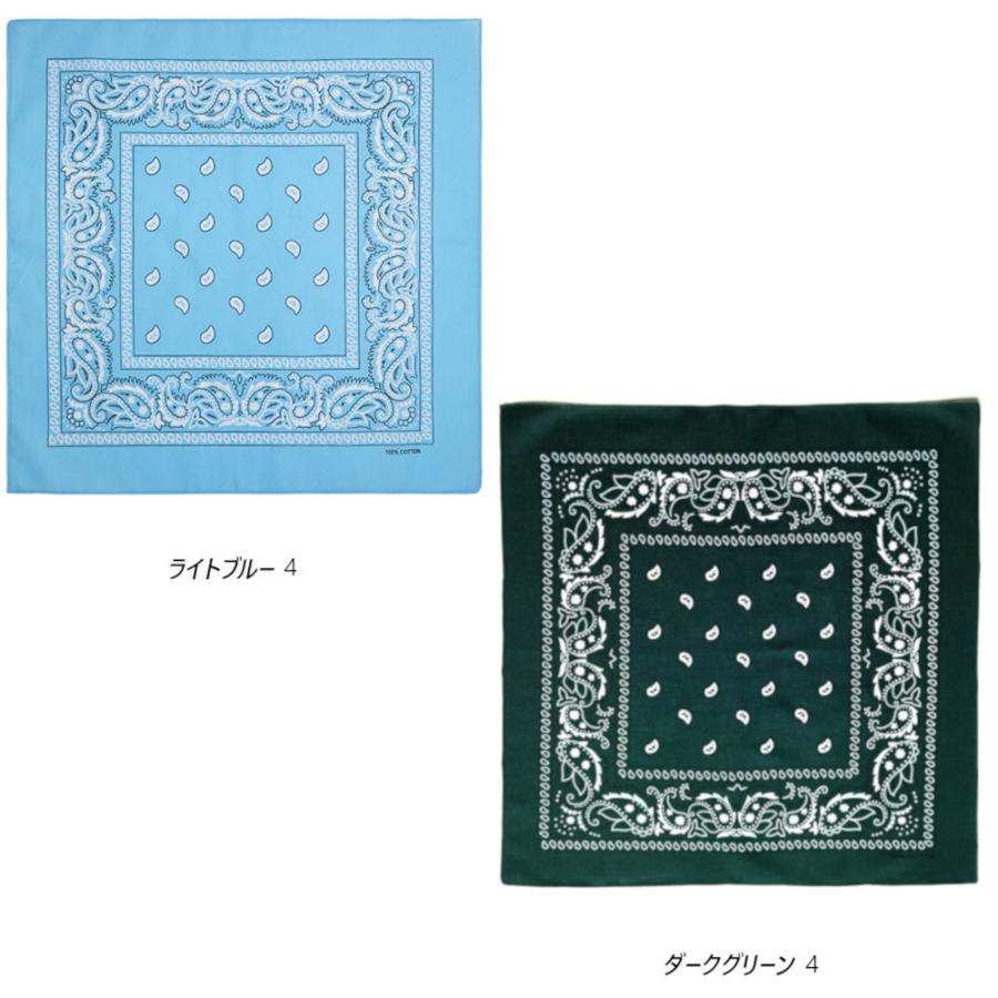 【送料無料】 ラージ サイズ バンダナ ペイズリー柄（大判）68×68センチ Trainmen Paisley Bandana Big 27 X 27 ジャンボバンダナ (21色）大きいバンダナ |  | 17