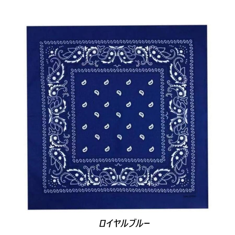 【送料無料】 ラージ サイズ バンダナ ペイズリー柄（大判）68×68センチ Trainmen Paisley Bandana Big 27 X 27 ジャンボバンダナ (15色）大きいバンダナ |  | 05