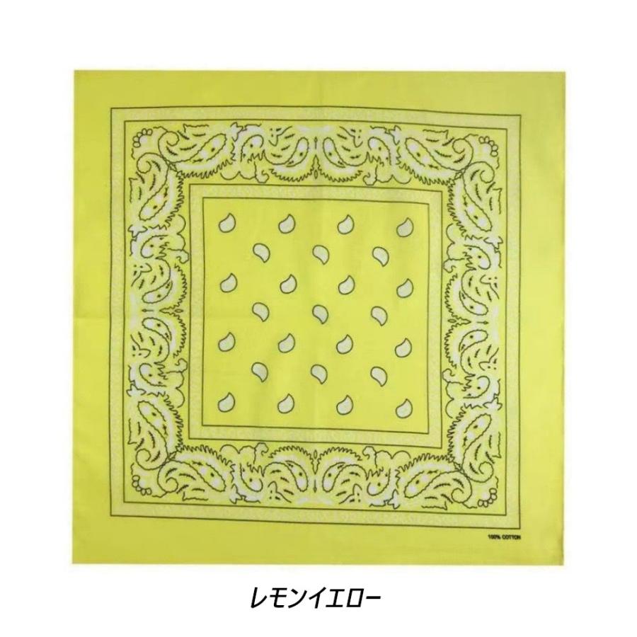 【送料無料】 ラージ サイズ バンダナ ペイズリー柄（大判）68×68センチ Trainmen Paisley Bandana Big 27 X 27 ジャンボバンダナ (15色）大きいバンダナ |  | 11